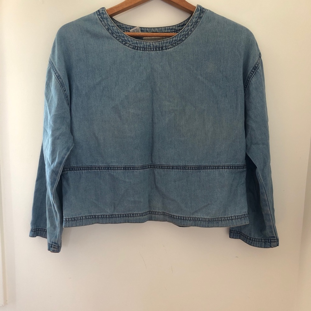 Denim utility top
